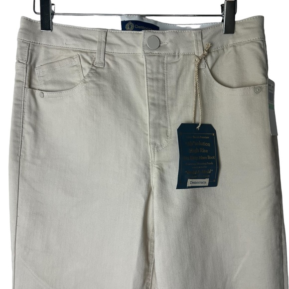 Democracy Blanch Almond Luxe Touch High Rise Itty Bitty More Boot Jeans - Picture 4 of 13